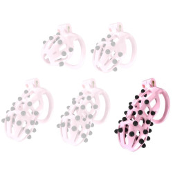 CockLock Cage de chasteté Point Up XXL Rose 12 x 4cm